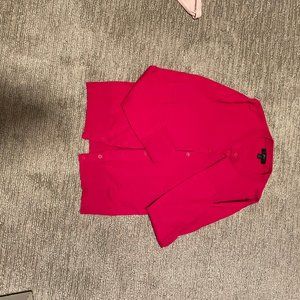 J Crew Sweater Button Down Red S